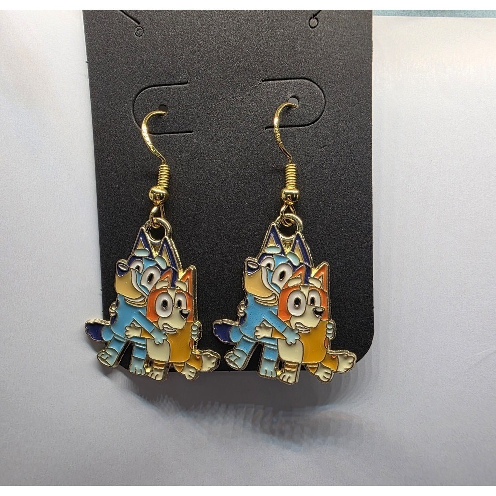 Bluey & Bingo Hugging Earrings Handmade Hypoallergenic BUNDLE to Save